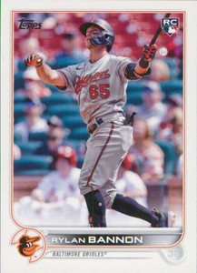 2022 Topps Update #US70 Rylan Bannon NM-MT RC Rookie Baltimore Orioles 