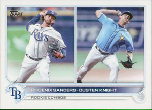 2022 Topps Update #US172 Dusten Knight/Phoenix Sanders NM-MT RC Rookie Tampa Bay Rays 