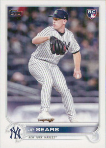 2022 Topps Update #US210 JP Sears NM-MT RC Rookie New York Yankees 