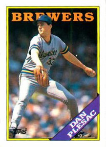 1988 Topps #670 Dan Plesac NM-MT Milwaukee Brewers 