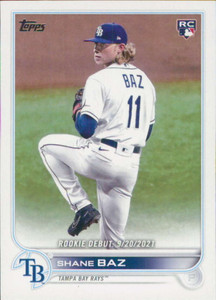2022 Topps Update #US240 Shane Baz NM-MT Tampa Bay Rays 
