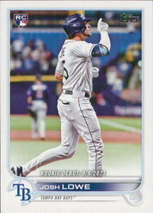 2022 Topps Update #US287 Josh Lowe NM-MT Tampa Bay Rays 