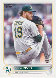 2022 Topps Update #US292 Cole Irvin NM-MT Oakland Athletics 
