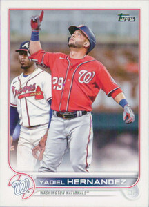 2022 Topps Update #US293 Yadiel Hernandez NM-MT Washington Nationals 
