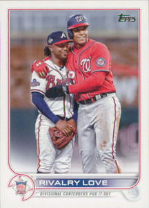 2022 Topps Update #US310 Juan Soto/Ozzie Albies NM-MT Washington Nationals/Atlanta Braves 