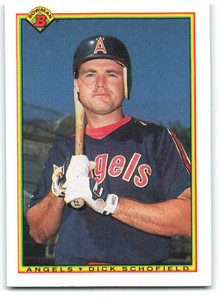 1990 Bowman #291 Dick Schofield VG California Angels 