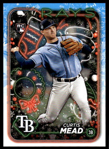 2024 Topps Holiday #H53 Curtis Mead NM-MT  RC Rookie Tampa Bay Rays 