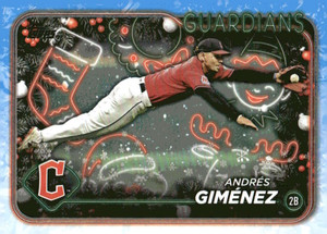 2024 Topps Holiday #H58 Andres Gimenez NM-MT  Cleveland Guardians 