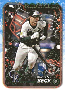 2024 Topps Holiday #H64 Jordan Beck NM-MT  RC Rookie Colorado Rockies 