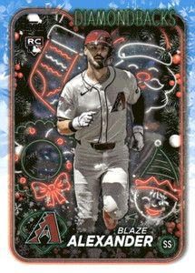 2024 Topps Holiday #H69 Blaze Alexander NM-MT  RC Rookie Arizona Diamondbacks 
