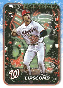 2024 Topps Holiday #H91 Trey Lipscomb NM-MT  RC Rookie Washington Nationals 