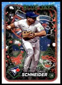 2024 Topps Holiday #H132 Davis Schneider NM-MT  RC Rookie Toronto Blue Jays 