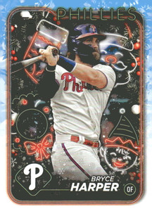 SOLD 164658 2024 Topps Holiday #H179 Bryce Harper NM-MT  Philadelphia Phillies 