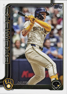 SOLD 163654 2025 Topps #618 Jake Bauers NM-MT  Milwaukee Brewers 