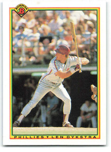 1990 Bowman #152 Lenny Dykstra VG Philadelphia Phillies 