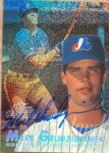 Mark Grudzielanek Autographed 1997 Flair Showcase - Flair Showcase Row 0 (Showcase) #147 Mark Grudzielanek Autographed 1997 Flair Showcase - Flair Showcase Row 0 (Showcase) #147