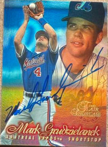 Mark Grudzielanek Autographed 1997 Flair Showcase - Flair Showcase Row 1 (Grace) #147 Mark Grudzielanek Autographed 1997 Flair Showcase - Flair Showcase Row 1 (Grace) #147