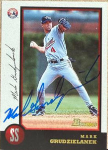 Mark Grudzielanek Autographed 1998 Bowman #49 
