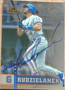 Mark Grudzielanek Autographed 1998 Pinnacle Plus #153  