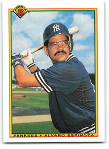 1990 Bowman #431 Alvaro Espinoza VG New York Yankees 