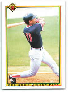 1990 Bowman #270 Mickey Pina VG RC Rookie Boston Red Sox 