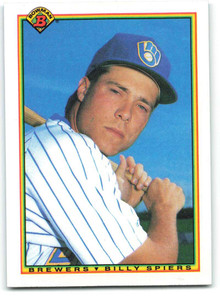 1990 Bowman #402 Bill Spiers VG Milwaukee Brewers 