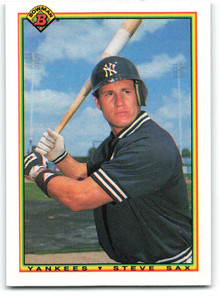 1990 Bowman #442 Steve Sax VG New York Yankees 