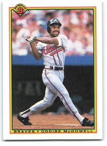 1990 Bowman #13 Oddibe McDowell VG Atlanta Braves 