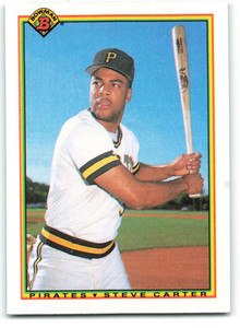 1990 Bowman #179 Steve Carter VG Pittsburgh Pirates 
