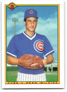 1990 Bowman #26 Dean Wilkins VG RC Rookie Chicago Cubs 
