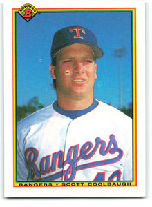 1990 Bowman #494 Scott Coolbaugh VG RC Rookie Texas Rangers 
