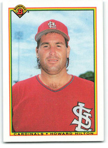 1990 Bowman #189 Howard Hilton VG RC Rookie St. Louis Cardinals 