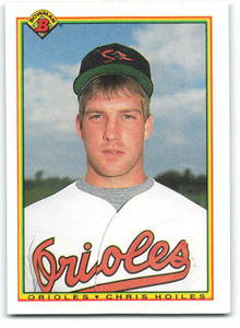 1990 Bowman #259 Chris Hoiles VG RC Rookie Baltimore Orioles 