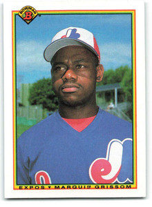 1990 Bowman #115 Marquis Grissom VG RC Rookie Montreal Expos 