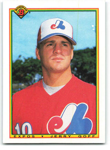 1990 Bowman #112 Jerry Goff VG RC Rookie Montreal Expos 