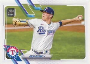 2021 Topps Update #US123 Kolby Allard NM-MT  Texas Rangers 
