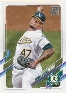 2021 Topps Update #US154 Frankie Montas NM-MT  Oakland Athletics 