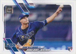 2021 Topps Update #US191 Shane McClanahan Rookie Debut NM-MT  Tampa Bay Rays 