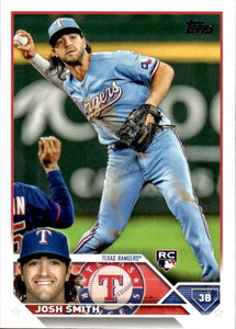 2023 Topps #37 Josh Smith NM-MT  RC Rookie Texas Rangers 