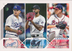 2023 Topps #211 Max Fried/Sandy Alcantara/Julio Urias NM-MT  