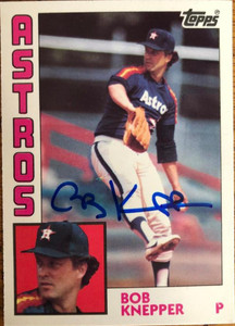 Bob Knepper Autographed 1984 Topps Tiffany #93