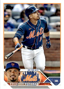 SOLD 165181 2023 Topps #118 Eduardo Escobar NM-MT  New York Mets 