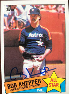 Bob Knepper Autographed 1985 Topps #721