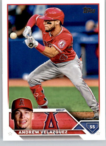 2023 Topps #605 Andrew Velazquez NM-MT  Los Angeles Angels 