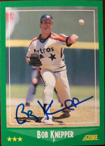 Bob Knepper Autographed 1988 Score #344