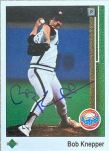 Bob Knepper Autographed 1989 Upper Deck #422 Houston Astros Card