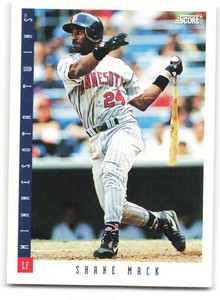 1993 Score #19 Shane Mack NM-MT  Minnesota Twins 