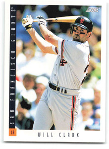 1993 Score #22 Will Clark NM-MT  San Francisco Giants 