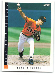1993 Score #27 Mike Mussina NM-MT  Baltimore Orioles 