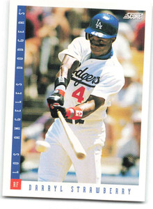 1993 Score #42 Darryl Strawberry NM-MT  Los Angeles Dodgers 